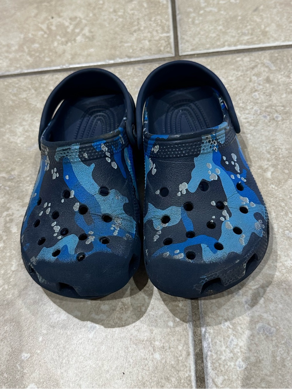 CROCS Kids Blue Camo